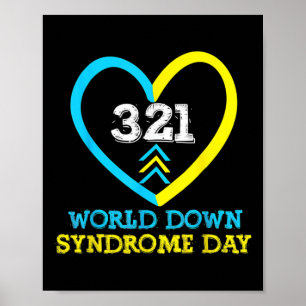 321 Welt-Down-Syndrom-Tag-Bewusstseinsbildung Poster