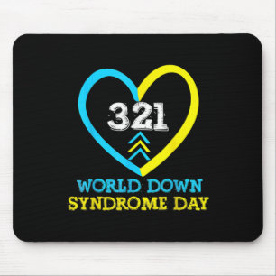 321 Weltweiter Tag des Down-Syndroms Bewusstseinsa Mousepad