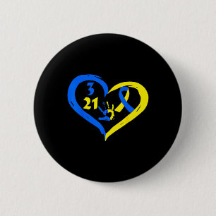 321 Weltweiter Tag des Down-Syndroms Herz-Marsch Button