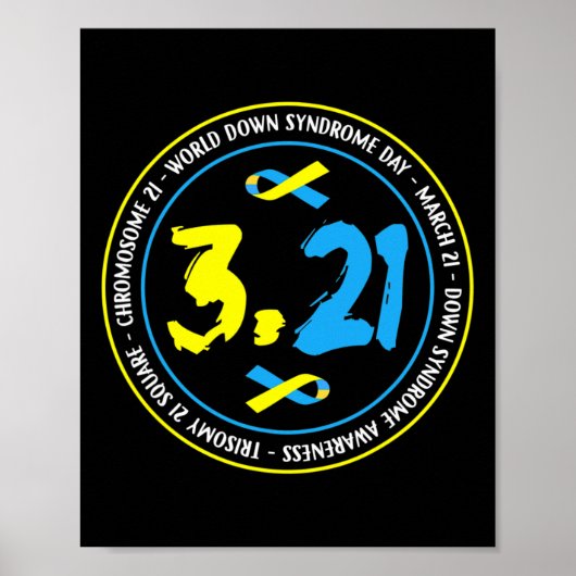 321 World Down Syndrom Awareness Poster (Vorne)