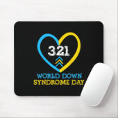 321 World Down Syndrome Awareness Day Mousepad (Mit Mouse)