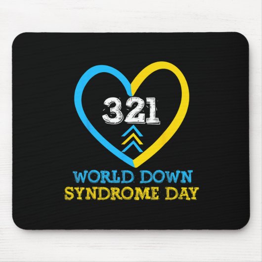 321 World Down Syndrome Awareness Day Mousepad (Vorne)