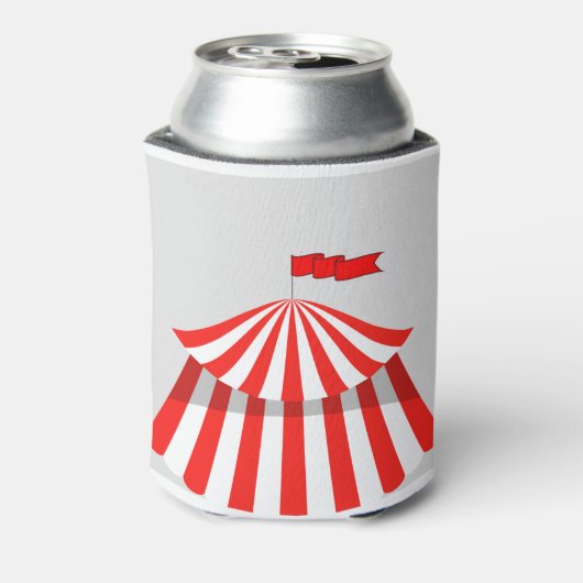 3224Circus Zelt-Symbol Dosenkühler (Kanne Rückseite)