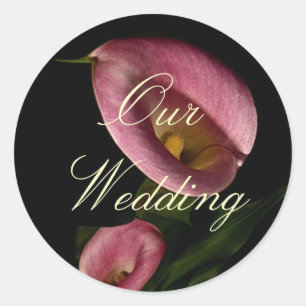 322-1234971741P9gZ, Unsere Hochzeit Runder Aufkleber