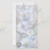 322 blaue floral 4 x 8" Karte (Rückseite)