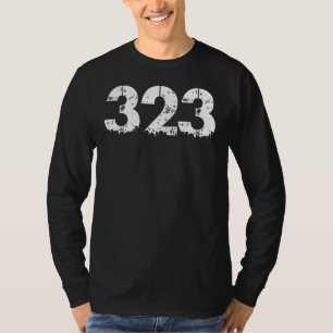 323 Area Code Los Angeles 323 T-Shirt