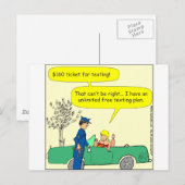 323 Freier sims Ticket Farbe Cartoon Postkarte (Vorne/Hinten)