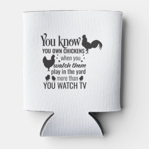 325 Bauer Country-Geschenk lustiges Musikhähnchen Dosenkühler