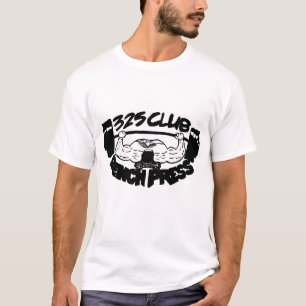 325 Verein-Bankdrücken-Muskel-Behälter-T-Shirt T-Shirt