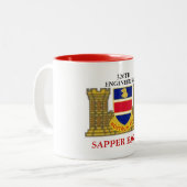 326TH INGENIEURBNsapper-ADLER-TASSE Zweifarbige Tasse (Vorderseite Links)