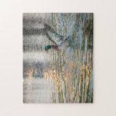 3274-Mallard-Splashing in Pond Puzzle (Vertikal)