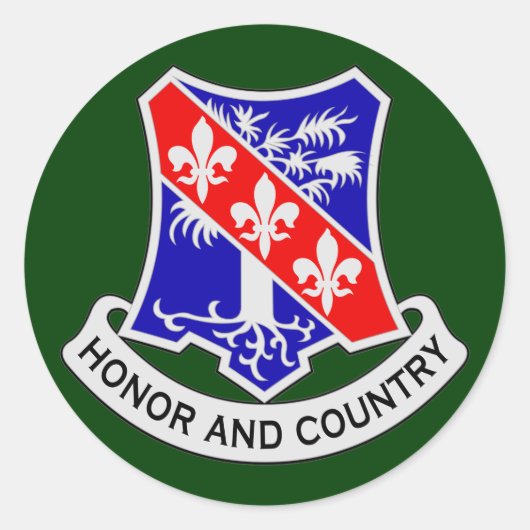 327. Infanteriebehandlung (Im Flugzeug) DUI Runder Aufkleber (Vorderseite)