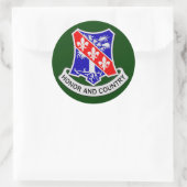 327. Infanteriebehandlung (Im Flugzeug) DUI Runder Aufkleber (Tasche)