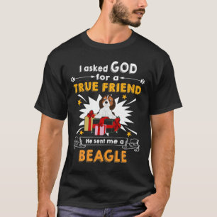 328 Gefragt Gott - Wahrer Freund - Ein Beagle T-Shirt