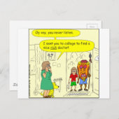 329 reichhaltiger Arzt Cartoon Postkarte (Vorne/Hinten)
