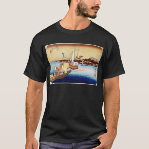 32. 荒 井 宿, 広 Arai-juku, Hiroshige, Ukiyo-e T-Shirt