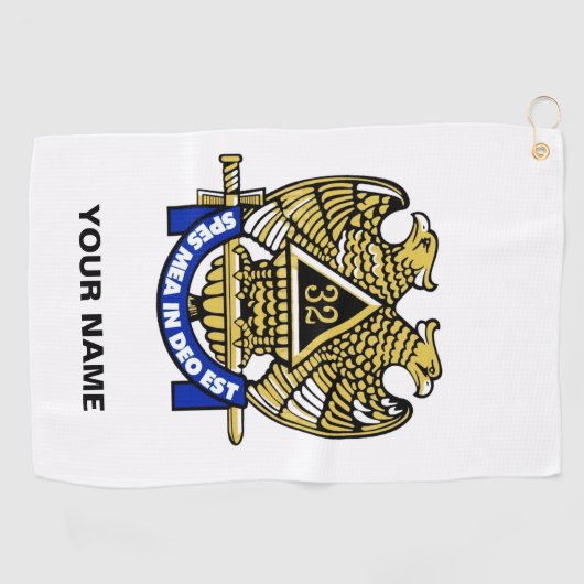 32 DEGREE MASON Golf Handtuch (Horizontal)