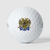 32 DEGREE MASON Golf Handtuch Golfball (Vorderseite)
