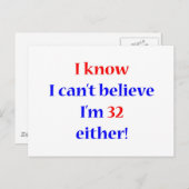 32 Entweder Postkarte (Vorne/Hinten)