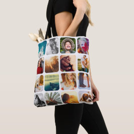 32 Foto beidseitig weißer Karton Tasche