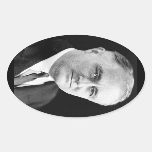 32 Franklin D. Roosevelt1 Ovaler Aufkleber (Vorderseite)