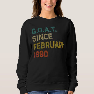 32. Geburtstag 32 Jahre alte Ziege seit Februar 19 Sweatshirt
