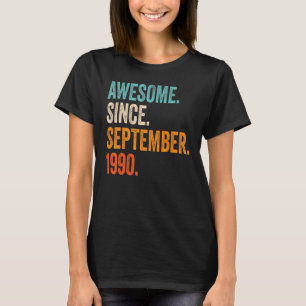 32. Geburtstag 33 Jahre Phantastisch seit Septembe T-Shirt