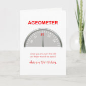 32. Geburtstag, Ageometer Reading Karte (Vorderseite)