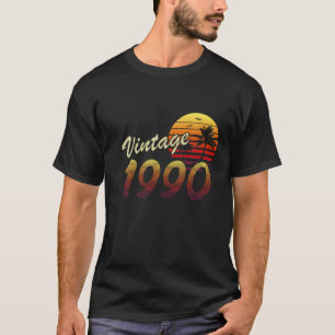 32. Geburtstag Retro Vintag 1990 Männer Frauen 32 T-Shirt