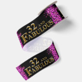32. Geburtstag Satinband (Rückseite)
