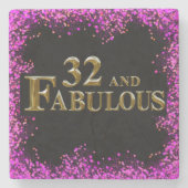 32. Geburtstag Steinuntersetzer (Vorderseite)