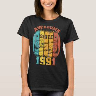 32. Geburtstag Vintag 1991 Retro 32 Jahre alter Ra T-Shirt