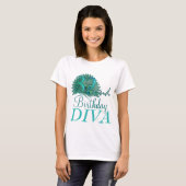 32. Geburtstags-Diva-Shirts T-Shirt (Vorne ganz)