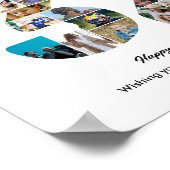 32. Geburtstagsfeier Nummer 32 Fotocollage Poster (Ecke)