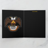 32-Grad-Begrüßung Karte (Innenseite)