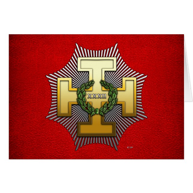 32. Grad: Master of the Royal Secret (Vorderseite (Horizontal))