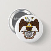 32. Grad-schottischer Ritus Brown Eagle Button (Vorne & Hinten)