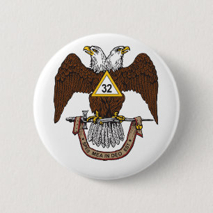 32. Grad-schottischer Ritus Brown Eagle Button