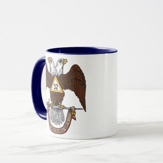 32. Grad-schottischer Ritus Brown Eagle Tasse (Vorderseite Links)