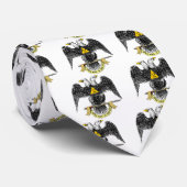 32. Grad-schottisches Ritus-Schwarzes Eagle Krawatte (Gerollt)