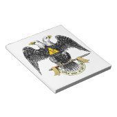 32. Grad-schottisches Ritus-Schwarzes Eagle Notizblock (angewinkelt)
