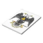 32. Grad-schottisches Ritus-Schwarzes Eagle Notizblock (Rotiert)