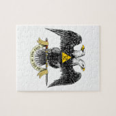 32. Grad-schottisches Ritus-Schwarzes Eagle Puzzle (Horizontal)