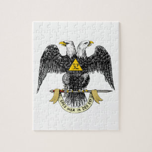 32. Grad-schottisches Ritus-Schwarzes Eagle Puzzle