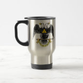 32. Grad-schottisches Ritus-Schwarzes Eagle Reisebecher (Links)