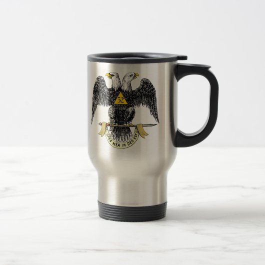 32. Grad-schottisches Ritus-Schwarzes Eagle Reisebecher (Rechts)