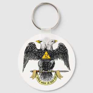 32. Grad-schottisches Ritus-Schwarzes Eagle Schlüsselanhänger