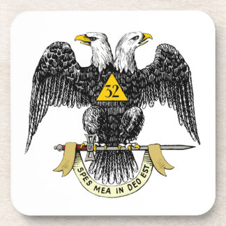 32. Grad-schottisches Ritus-Schwarzes Eagle Untersetzer