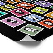 32 grafische Portraits der beststen Komponisten Poster (Ecke)