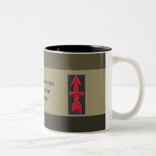 32. Infanterie-rote Pfeil-Brigade Zweifarbige Tasse